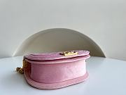 	 Kitlife Chanel BOY CHANEL MESSENGER BAG Velvet & Gold Metal Pink - 12.5x18x6cm - 4