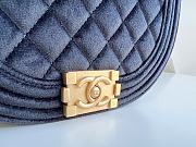 	 Kitlife Chanel BOY CHANEL MESSENGER BAG Velvet & Gold Metal Black - 12.5x18x6cm - 2