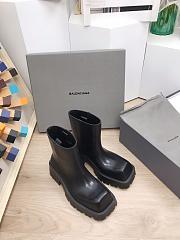 Kitlife Balenciaga Trooper leather ankle boots - Black - 3