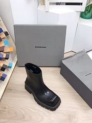 Kitlife Balenciaga Trooper leather ankle boots - Black - 5