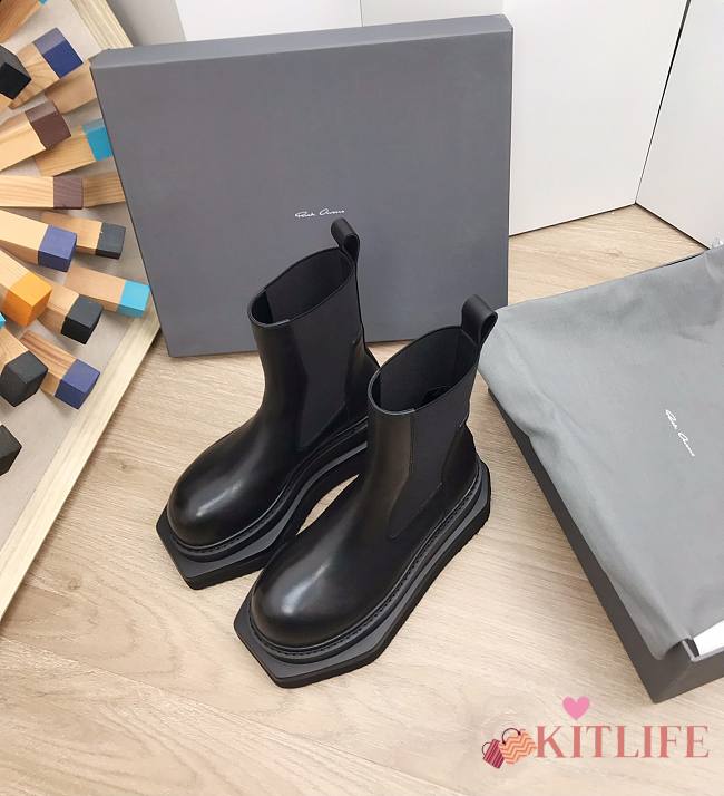 Kitlife Rick Owens beatle turbo cyclops ankle boots - 1