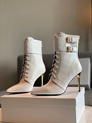 Kitlife BALMAIN Leather ankle boots white - 1