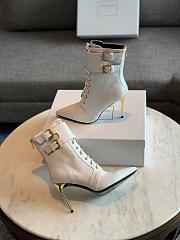 Kitlife BALMAIN Leather ankle boots white - 2