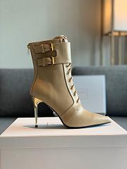 	 Kitlife BALMAIN Leather ankle boots beige - 3