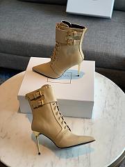 	 Kitlife BALMAIN Leather ankle boots beige - 2