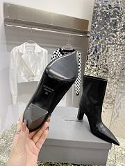 Kitlife Balenciaga LEATHER HIGH-HEEL ANKLE BOOTS WITH WIDE LEG - 5