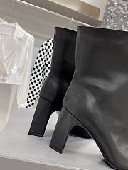 Kitlife Balenciaga LEATHER HIGH-HEEL ANKLE BOOTS WITH WIDE LEG - 4