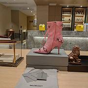 KITLIFE BALENCIAGA CAGOLE BOOTS IN PINK - 4