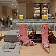 KITLIFE BALENCIAGA CAGOLE BOOTS IN PINK - 2