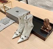 	 KITLIFE BALENCIAGA CAGOLE BOOTS IN WHITE - 1