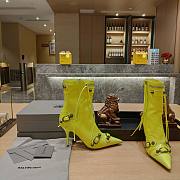 	 KITLIFE BALENCIAGA CAGOLE BOOTS IN NEO YELLOW - 2