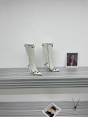 	 KITLIFE BALENCIAGA CAGOLE 90MM LONG BOOTS IN WHITE - 3