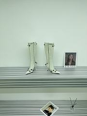 	 KITLIFE BALENCIAGA CAGOLE 90MM LONG BOOTS IN WHITE - 2