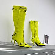 	 KITLIFE BALENCIAGA CAGOLE 90MM LONG BOOTS IN NEO YELLOW - 1