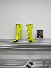 	 KITLIFE BALENCIAGA CAGOLE 90MM LONG BOOTS IN NEO YELLOW - 4