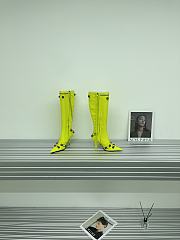 	 KITLIFE BALENCIAGA CAGOLE 90MM LONG BOOTS IN NEO YELLOW - 3