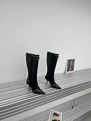 	 KITLIFE BALENCIAGA CAGOLE 90MM LONG BOOTS IN BLACK - 3