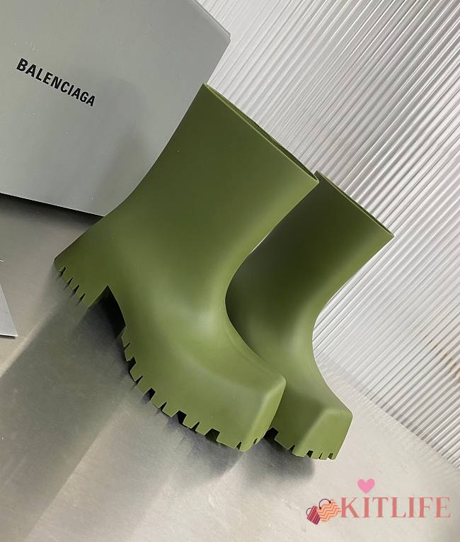 	 Kitlife Balenciaga Trooper Rubber Boot in green - 1