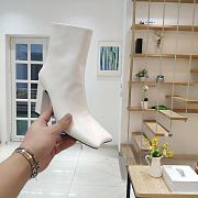 Kitlife Balenciaga High-heel platform leather boot in white - 5