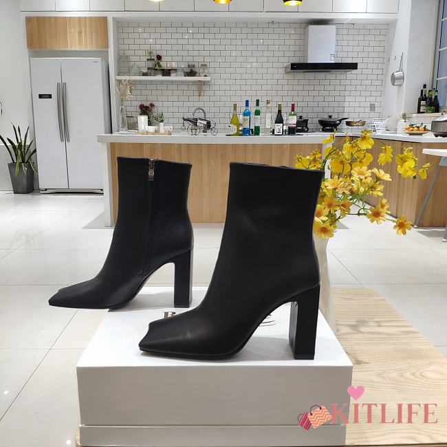 	 Kitlife Balenciaga High-heel platform leather boot in black - 1