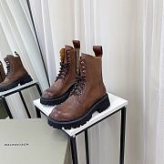 	 Kitlife Balenciaga Laced Leather Brown Boot - 5