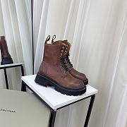 	 Kitlife Balenciaga Laced Leather Brown Boot - 4