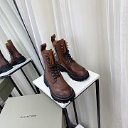 	 Kitlife Balenciaga Laced Leather Brown Boot - 2