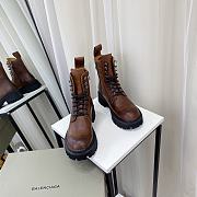 	 Kitlife Balenciaga Laced Leather Brown Boot - 3