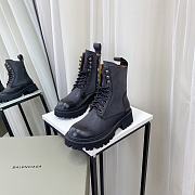 	 Kitlife Balenciaga Laced Leather Black Boot - 4