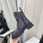 	 Kitlife Balenciaga Laced Leather Black Boot - 2