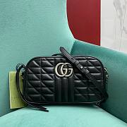 Kitlife Gucci GG Marmont small shoulder bag in black - 447632 - 24.5x14x7cm - 1
