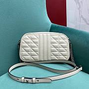 Kitlife Gucci GG Marmont small shoulder bag in white - 447632 - 24.5x14x7cm - 2