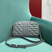 Kitlife Gucci GG Marmont small shoulder bag in grey - 447632 - 24.5x14x7cm - 2