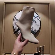 	 Kitlife Balenciaga White Elastic Ankle Boot - 5