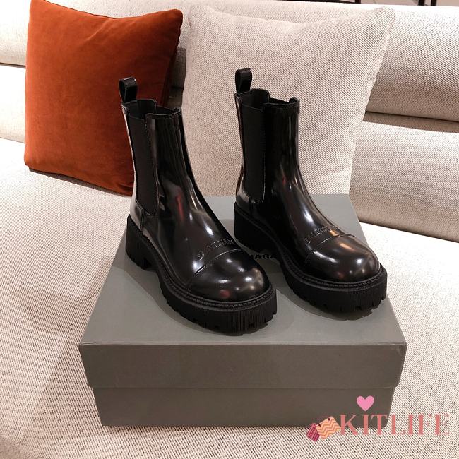 Kitlife Balenciaga Tractor Leather Chelsea Boots  - 1