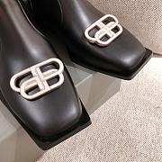 Kitlife Balenciaga Black Rim BB Zipped Short Boots - 4