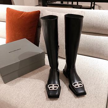 	 Kitlife Balenciaga Black Rim BB Zipped Long Boots