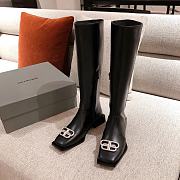 	 Kitlife Balenciaga Black Rim BB Zipped Long Boots - 3