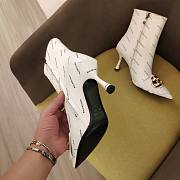 Kitlife Balenciaga Ankle Leather White Boot - 4