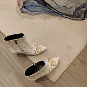 Kitlife Balenciaga Ankle Leather White Boot - 5
