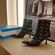 	 Kitlife Balenciaga Ankle Leather Black Boot - 4