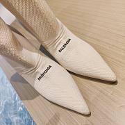 KITLIFE BALENCIAGA KNIFE 2.0 80MM BOOTIE IN WHITE - 6