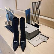 	 KITLIFE BALENCIAGA KNIFE 2.0 80MM BOOTIE IN BLACK - 4