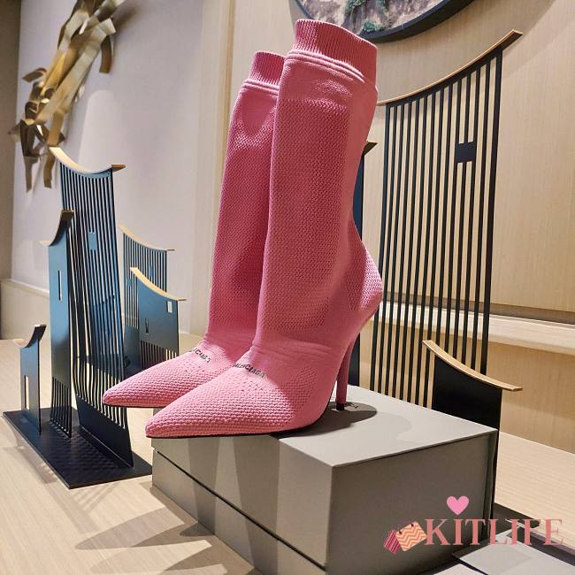 	 KITLIFE BALENCIAGA KNIFE 2.0 80MM BOOTIE IN PINK - 1