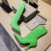 	 KITLIFE BALENCIAGA KNIFE 2.0 80MM BOOTIE IN GREEN - 5