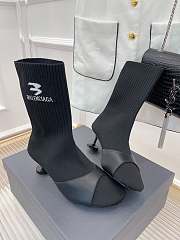 KITLIFE BALENCIAGA SOCK 50MM BOOTIE IN BLACK - 5