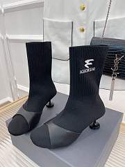 KITLIFE BALENCIAGA SOCK 50MM BOOTIE IN BLACK - 3