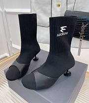 KITLIFE BALENCIAGA SOCK 50MM BOOTIE IN BLACK - 1