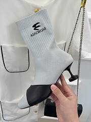 	 KITLIFE BALENCIAGA SOCK 50MM BOOTIE IN WHITE - 3