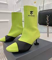 	 KITLIFE BALENCIAGA SOCK 50MM BOOTIE IN YELLOW - 1